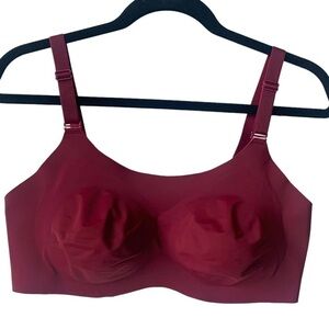 KNIX Evolution Reversible Wireless Bra Burgundy/Pink Size 7